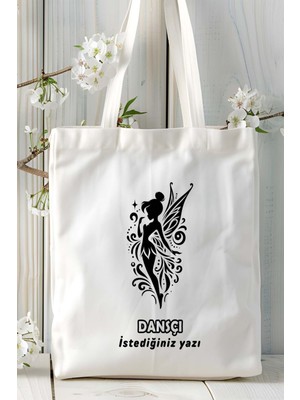 Dansçı Baskılı Bez Omuz Çantası Kişiye Özel Model 17