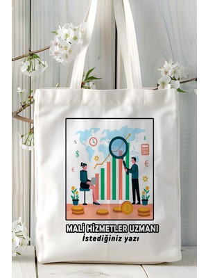 Mali Hizmetler Uzmanı Baskılı Bez Omuz Çantası Kişiye Özel Model 5