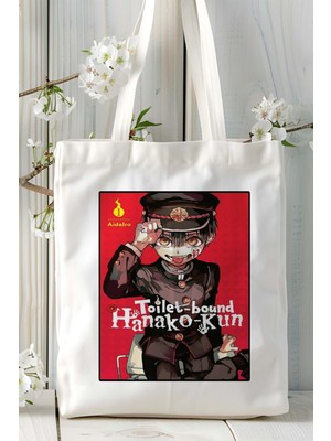 Jibaku Shounen Hanako-Kun Baskılı Bez Omuz Çantası Kişiye Özel Model 4
