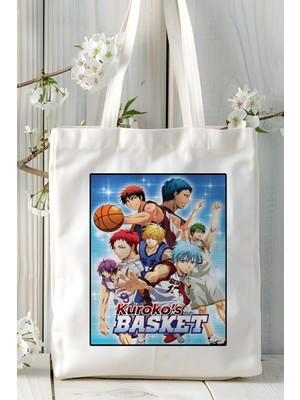 Kuroko's Basketball Baskılı Bez Omuz Çantası Kişiye Özel Model 1