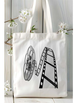 Sinema Baskılı Bez Çanta Kişiye Özel Model 2
