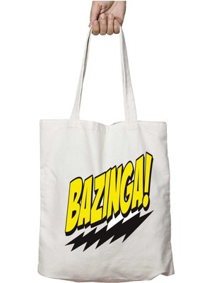 Bazinga Iki Taraf Kalıcı Yıkanabilir Okul Plaj Omuz Bez Çanta