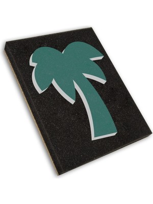 Yeşil Palmiye Ağacı Efekt Baskısı, 15X20 Cm, Doğal ve Şık Dekorasyon Için Ideal