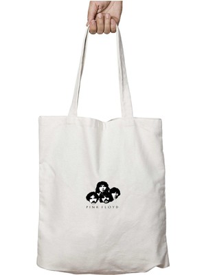 Art Hediye Pink Floyd 2 Iki Tarafı Kalıcı Baskılı Yıkanabilir Okul Plaj Omuz Bez Çantası