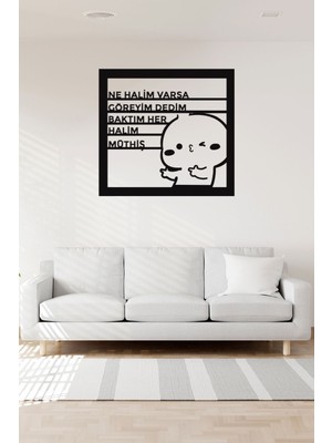 Şık Ahşap Lazer Kesim Duvar Dekoru, Modern ve Estetik Tasarım