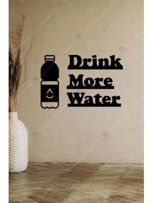 Doğal Ahşap Water Yazılı Duvar Dekoru, Şık ve Sıcak Hava Atmosferi Için.