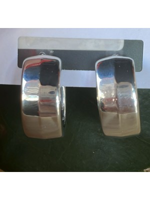 Monalisa Home Gümüş Renk Lüks Gösterişli Küpe