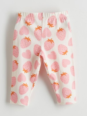 Lc Waikiki Yeni Sezon Cilek Baskili Kiz Cocuk 3/4 Tayt - S5JE70Z1