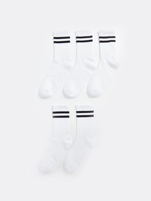 Lc Waikiki Yeni Sezon Cizgili Erkek Cocuk Soket Corap 5'li - W50359Z4