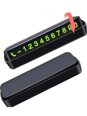 Wiforte Fosforlu Araç Içi Park Numaratörü | Torpido Üstü Açılır Kapanır Telefon Numarası Gösterici | Şık ve Pratik Tasarım