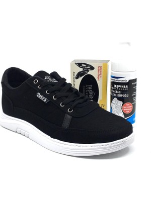 Dakır's Ortopedik Tabanlı Yazlık Erkek Keten Rahat Spor Ayakkabı Bakım Setli Dikişli Taban