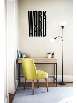 Motivasyonel Dekoratif Duvar Tablosu 50X32CM, Siyah