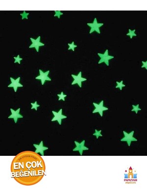 Parlayan Yıldızlar Fosforlu Duvar ve Tavan Süsü, Gece Dekorasyonu