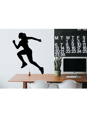 Siyah Ahşap Fitness Hareketleri Duvar Dekoru, Şık ve Doğal Tasarım.