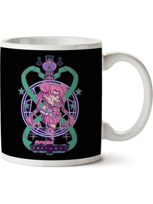 Blackened Sailor Moon Baphomet Iki Tarafı Baskılı Kupa Bardak