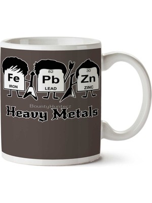 Heavy Metals Ağır Metal Periyodik Cetvel Iki Tarafı Baskılı Kupa Bardak