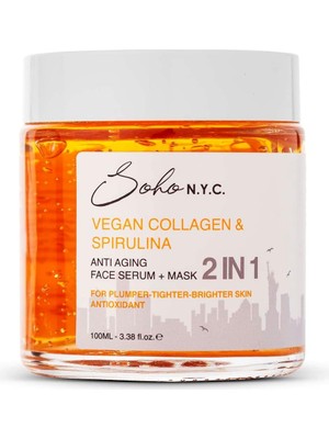 Soho N.y.c. Vegan Kolajen Anti   Durulanmayan Maske Etkili Serum 100 ml