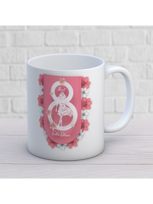 8 Mart Dünya Kadınlar Günü 5. Tasarım Kupa Bardak