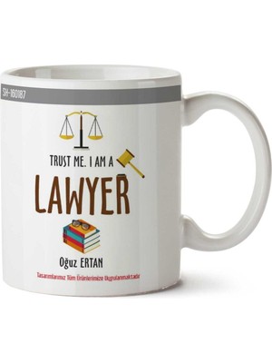 Kişiye Özel Ingilizce Avukat Lawyer Kupa Bardak