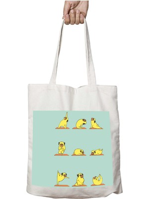 Köpek Balığı Iki Tarafı Kalıcı Baskılı Yıkanabilir Çanta