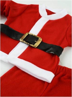 Erkek Çocuk Noel Baba Kostüm Kırmızı, Eğlenceli ve Renkli Yılbaşı Giyim