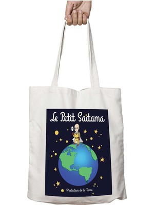 Le Petit Prince Mavi Küçük Prens Iki Tarafı Kalıcı Baskılı Yıkanabilir Çanta