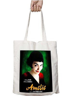 Poster Amelie Iki Tarafı Kalıcı Baskılı Yıkanabilir Çanta