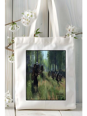 Mount Blade 2 Bannerlord Oyun Baskılı Bez Çanta Omuz Çantası Kişiye Özel Model 10