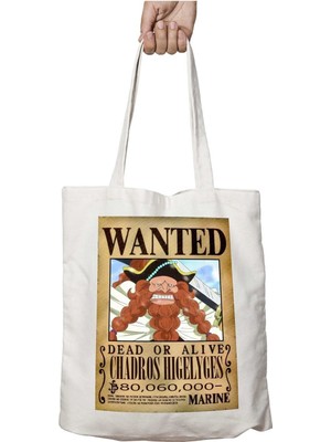 Wanted Chadros Higelyges Anime Iki Tarafı Kalıcı Baskılı Yıkanabilir Çanta