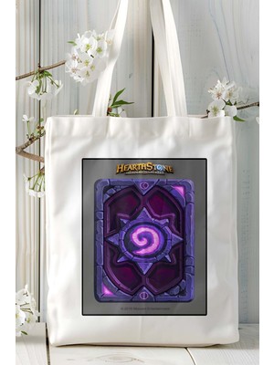 Hearthstone Oyun Baskılı Bez Çanta Omuz Çantası Kişiye Özel Model 23