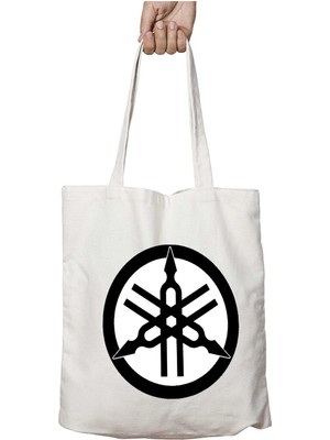 Yamaha Motorcycle Iki Taraf Kalıcı Yıkanabilir Okul Plaj Omuz Bez Çanta