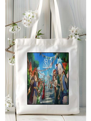 Afk Journey Arena Mobil Oyun Baskılı Bez Çanta Omuz Çantası Çift Tafaflı Baskı Kişiye Özel 7