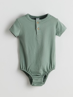 Lc Waikiki Yeni Sezon Dugmeli Basic Erkek Bebek Citcitli Bodysuit - S5DM52Z1