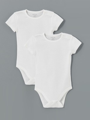 Lc Waikiki Yeni Sezon Organik Kumas Kiz Bebek Citcitli Bodysuit 2'li - S54497Z1