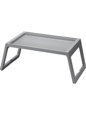 Katlanabilir Çok Amaçlı Yatak ve Sehpa Keyif Tepsisi, Gri Renk