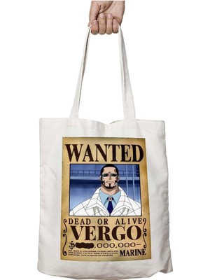 Wanted Vergo Anime Iki Tarafı Kalıcı Baskılı Yıkanabilir Çanta