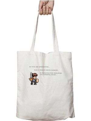 O Herói, De A Lenda Do Herói Iki Tarafı Kalıcı Baskılı Yıkanabilir Okul Plaj Omuz Bez Çantası