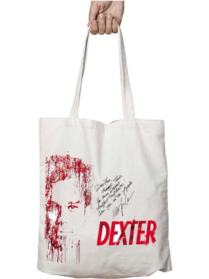 Art Hediye Dexter Kan Iki Taraf Kalıcı Yıkanabilir Okul Plaj Omuz Bez Çanta