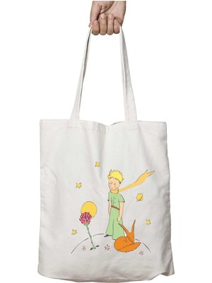 Küçük Prens Rüzgar Iki Taraf Kalıcı Yıkanabilir Okul Plaj Omuz Bez Çanta