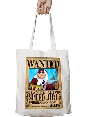 Wanted Speed Jiru Anime Iki Tarafı Kalıcı Baskılı Yıkanabilir Okul Plaj Omuz Bez Çantası
