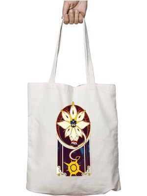 Pokemon Solgaleo The Art Of Sun Iki Tarafı Kalıcı Baskılı Yıkanabilir Okul Plaj Omuz Bez Çantası