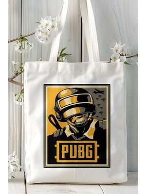 Pubg Battlegrounds Oyun Baskılı Bez Çanta Omuz Çantası Kişiye Özel Model 6