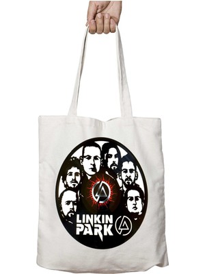 Linkin Park 3 Iki Tarafı Kalıcı Baskılı Yıkanabilir Çanta