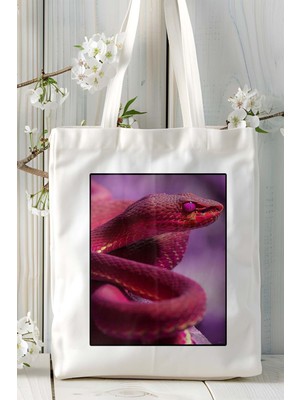 Yılan Baskılı Omuz Çanta Kişiye Özel Model 20