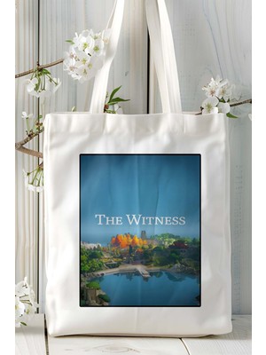 The Witness Oyun Baskılı Bez Çanta Omuz Çantası Kişiye Özel Model 1