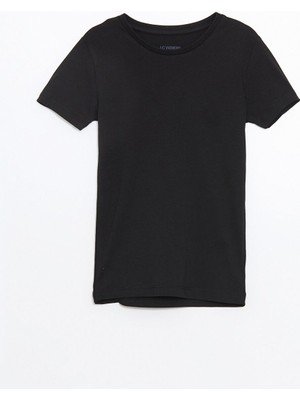 Lc Waikiki Yeni Sezon Bisiklet Yaka Kisa Kollu Erkek Cocuk Fanila - S5FQ73Z4