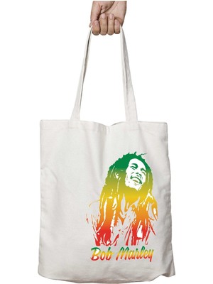 Art Hediye Bob Marley Iki Taraf Kalıcı Yıkanabilir Okul Plaj Omuz Bez Çanta