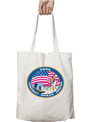 Abd Nasa Uzay Merkezi Iki Taraf Kalıcı Yıkanabilir Okul Plaj Omuz Bez Çanta
