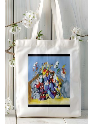 Megaman Oyun Baskılı Omuz Çanta Kişiye Özel Model 4