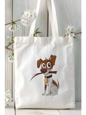 Jack Russell Terrier Köpek Baskılı Omuz Çanta Kişiye Özel Model 3
